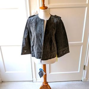 Ashley B by Bernardo genuine leather jacket NWT Size large